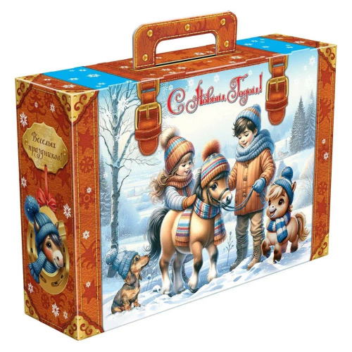 Подарок на Новый год «Чемодан с конями» 600г Стандарт